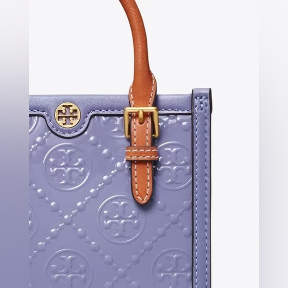 Tory Burch T Monogram Embossed Mini Tote - Picture 10 of 11